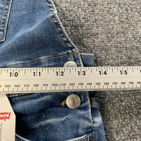 NWT Levi's Girlfriend Overalls Stretch Slim Fit Youth Girls Size 12 Regular - Picture 16 of 16